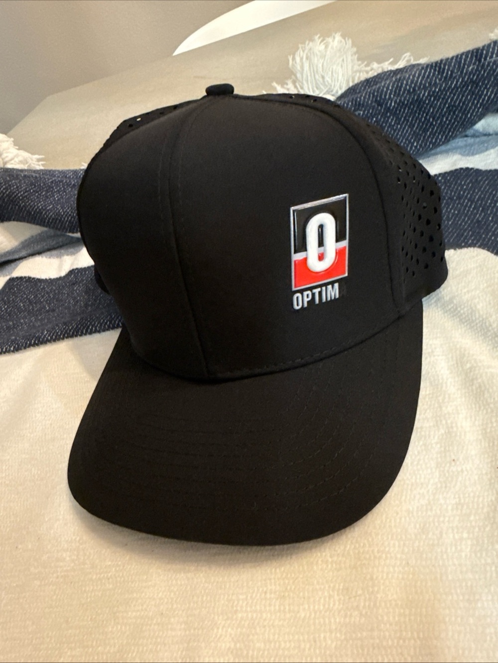 Black Logo Performance Baseball Cap